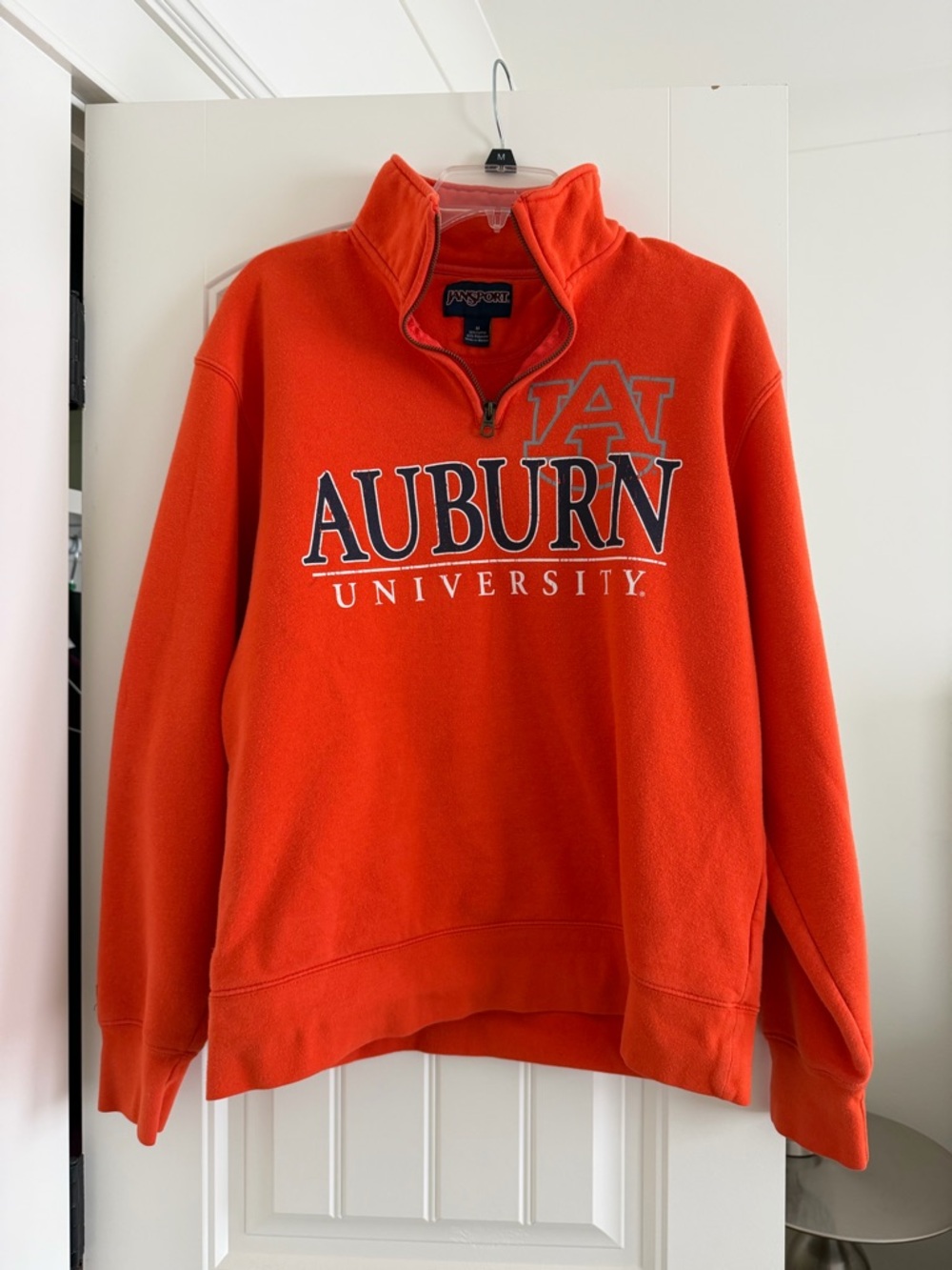 Jansport Auburn University Orange Quarter-Zip Fleece Pullover
